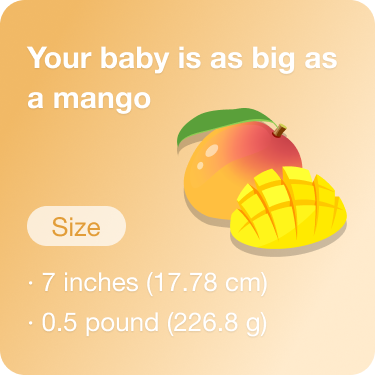 Premom week-by-week baby growth preview