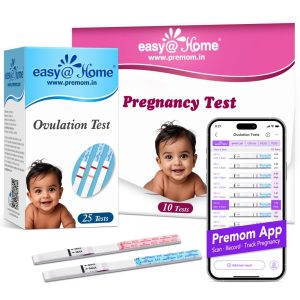Easy@Home Ovulation and Pregnancy Test Strips: 25 LH and 10 HCG combo test kit