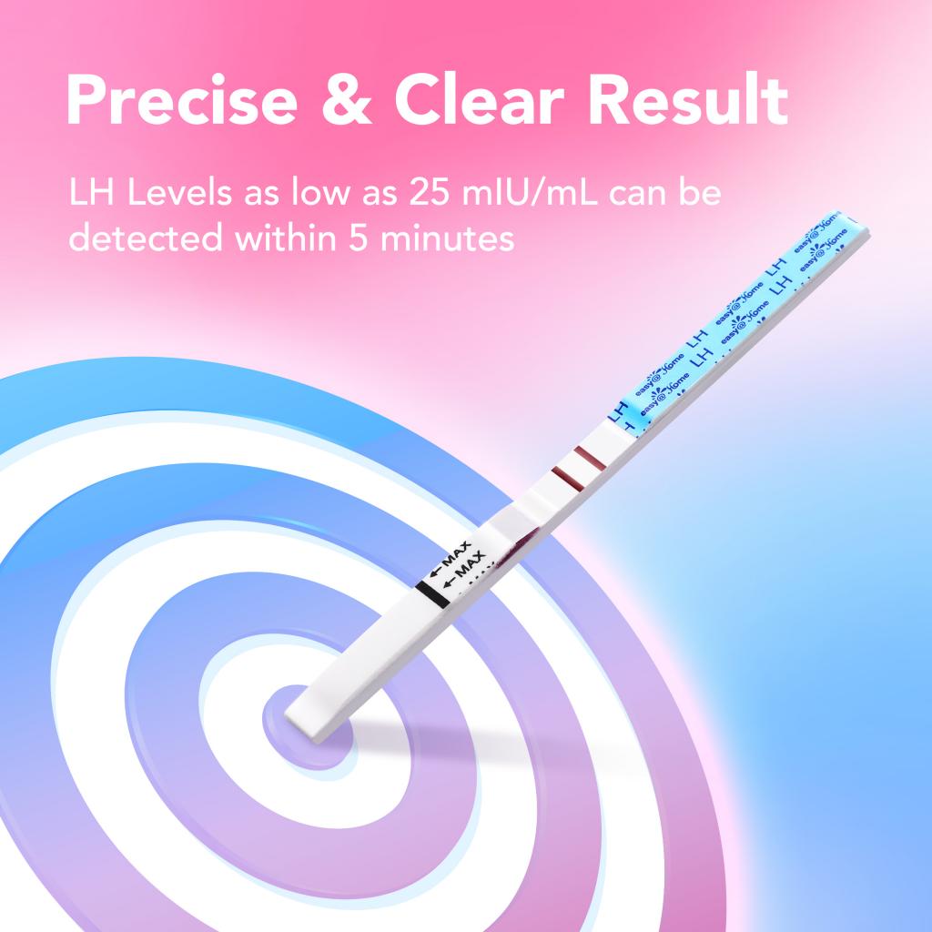 Easy@Home Ovulation and Pregnancy Test Strips: 10 LH and 5 HCG combo test kit