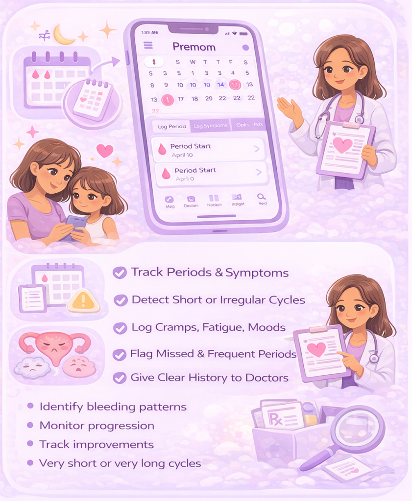 monitor early puberty (Period)