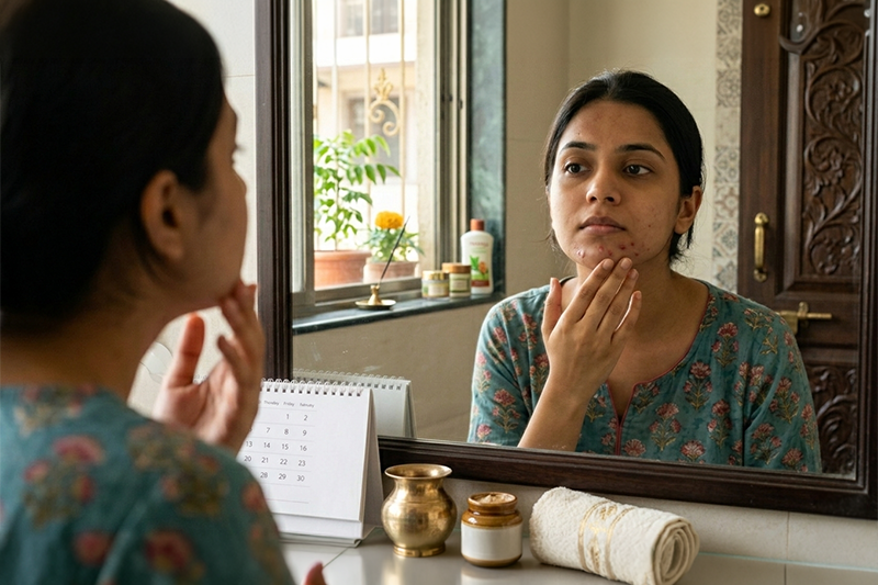 Pimples Acne Before Their Periods