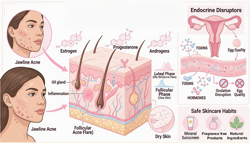 hormones affect both skin health and fertility