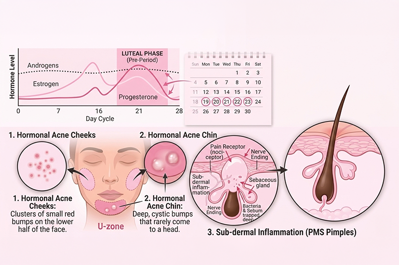 pimples during period