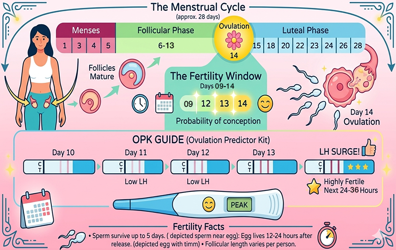 get pregnant in the follicular phase